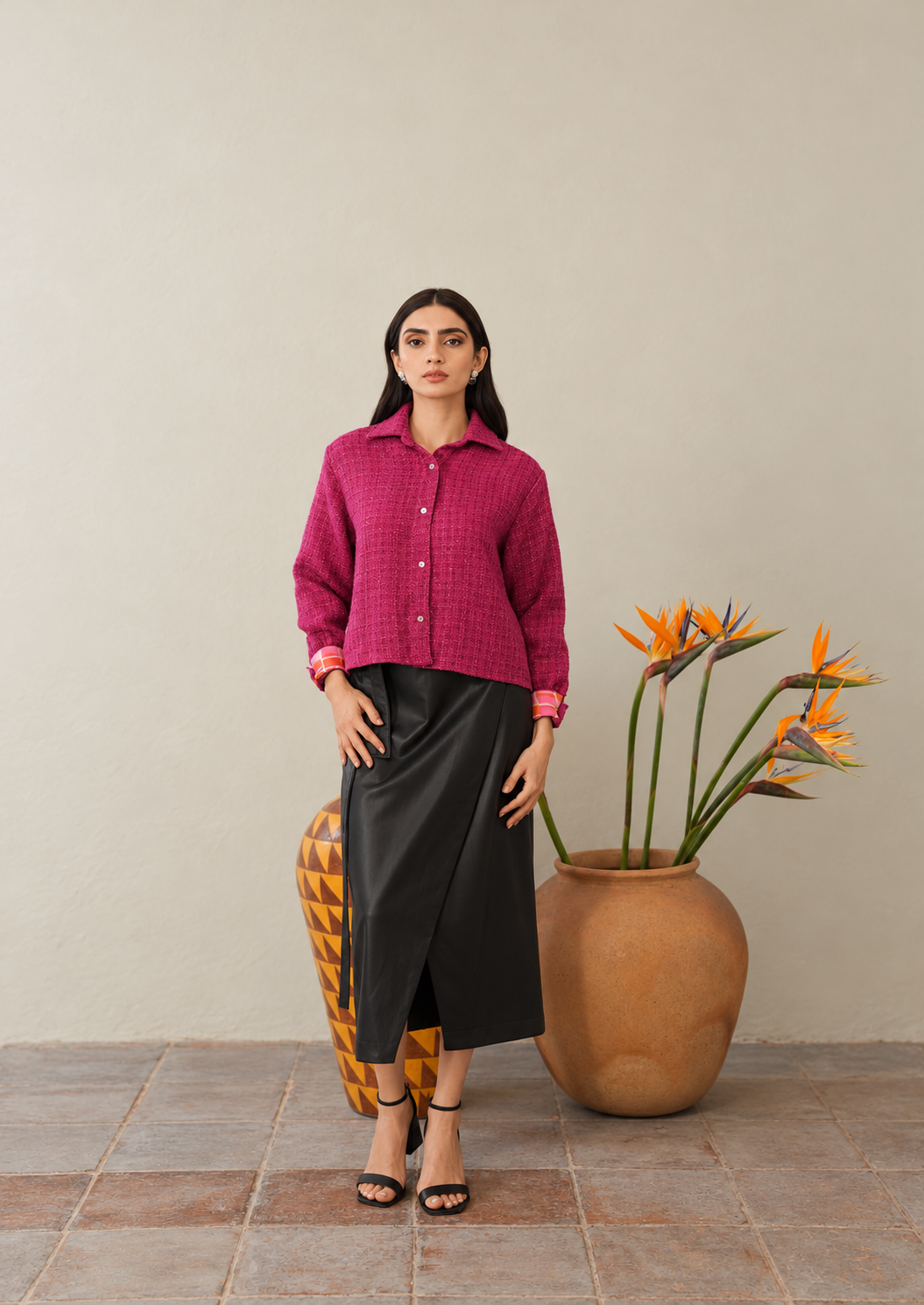 Fuchsia Bouclé Andrea
