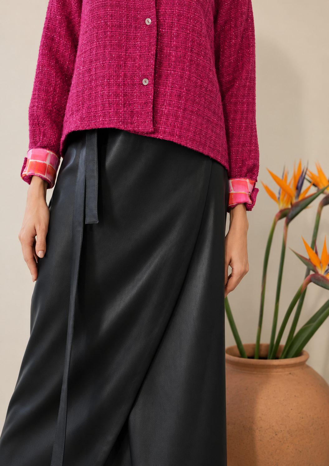 Fuchsia Bouclé Andrea