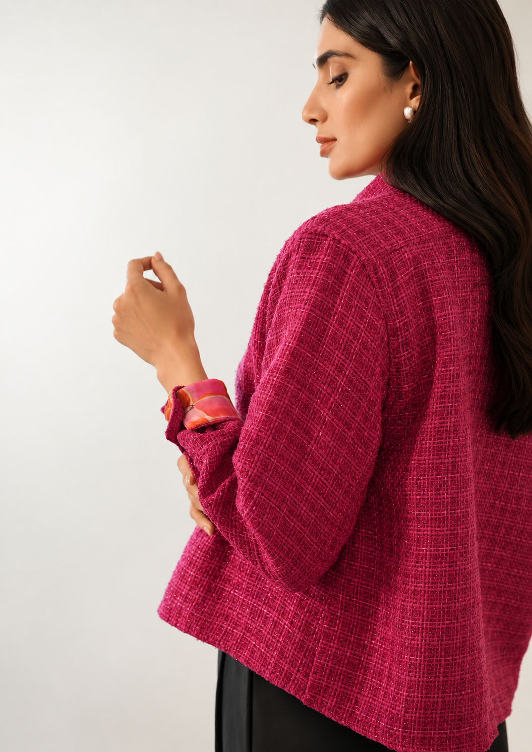 Fuchsia Bouclé Andrea
